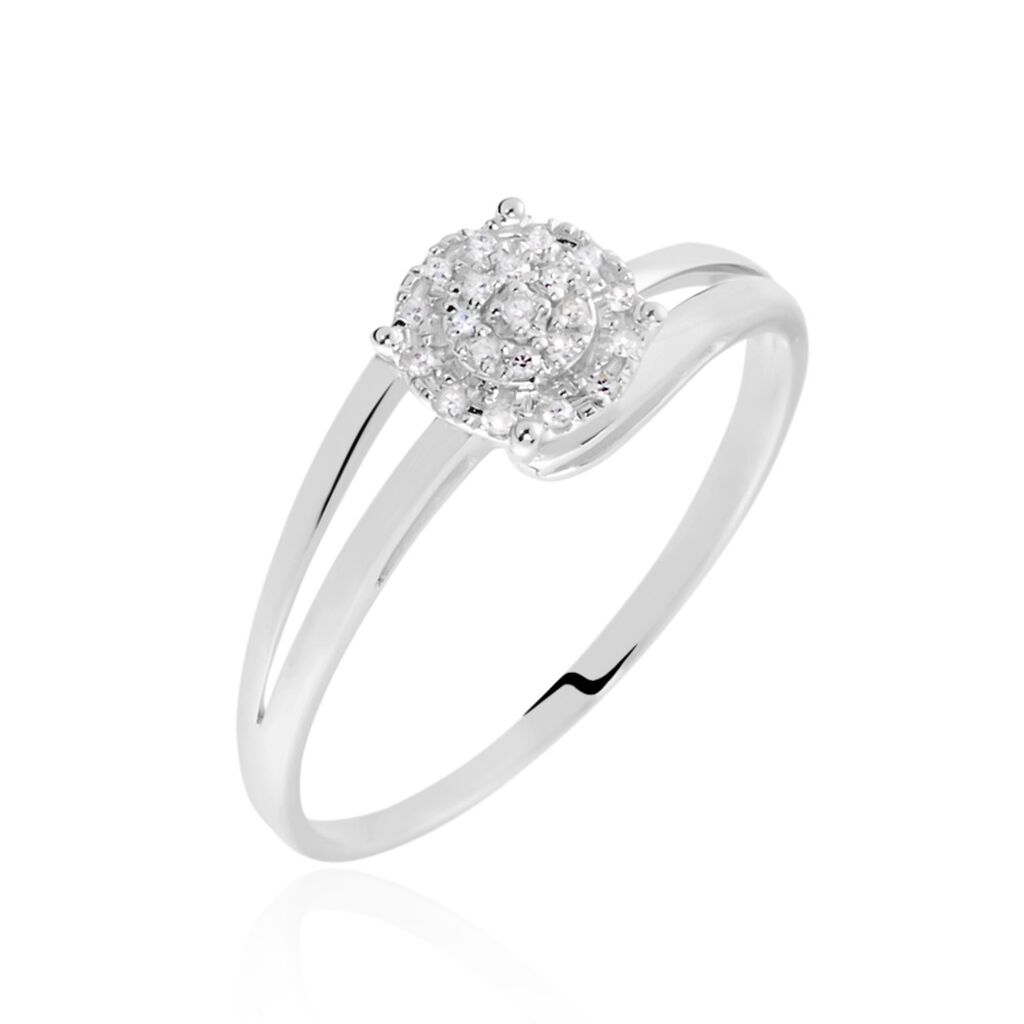 Bague Or Blanc Rosalane Diamants