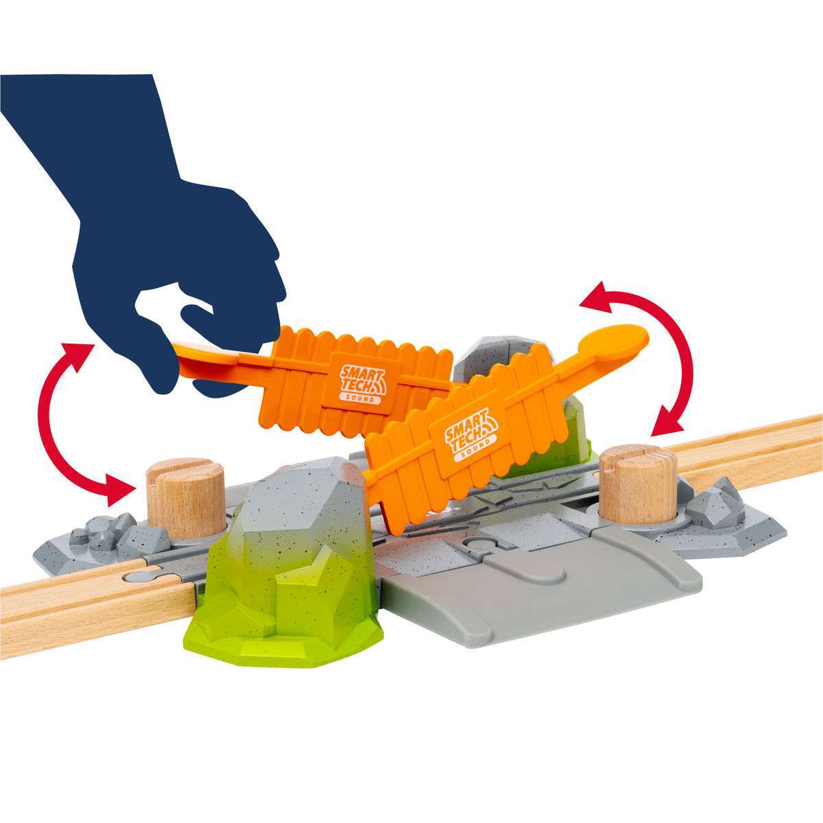 BRIO Spiel Smart Tech Sound Abenteuer-Bahnübergang