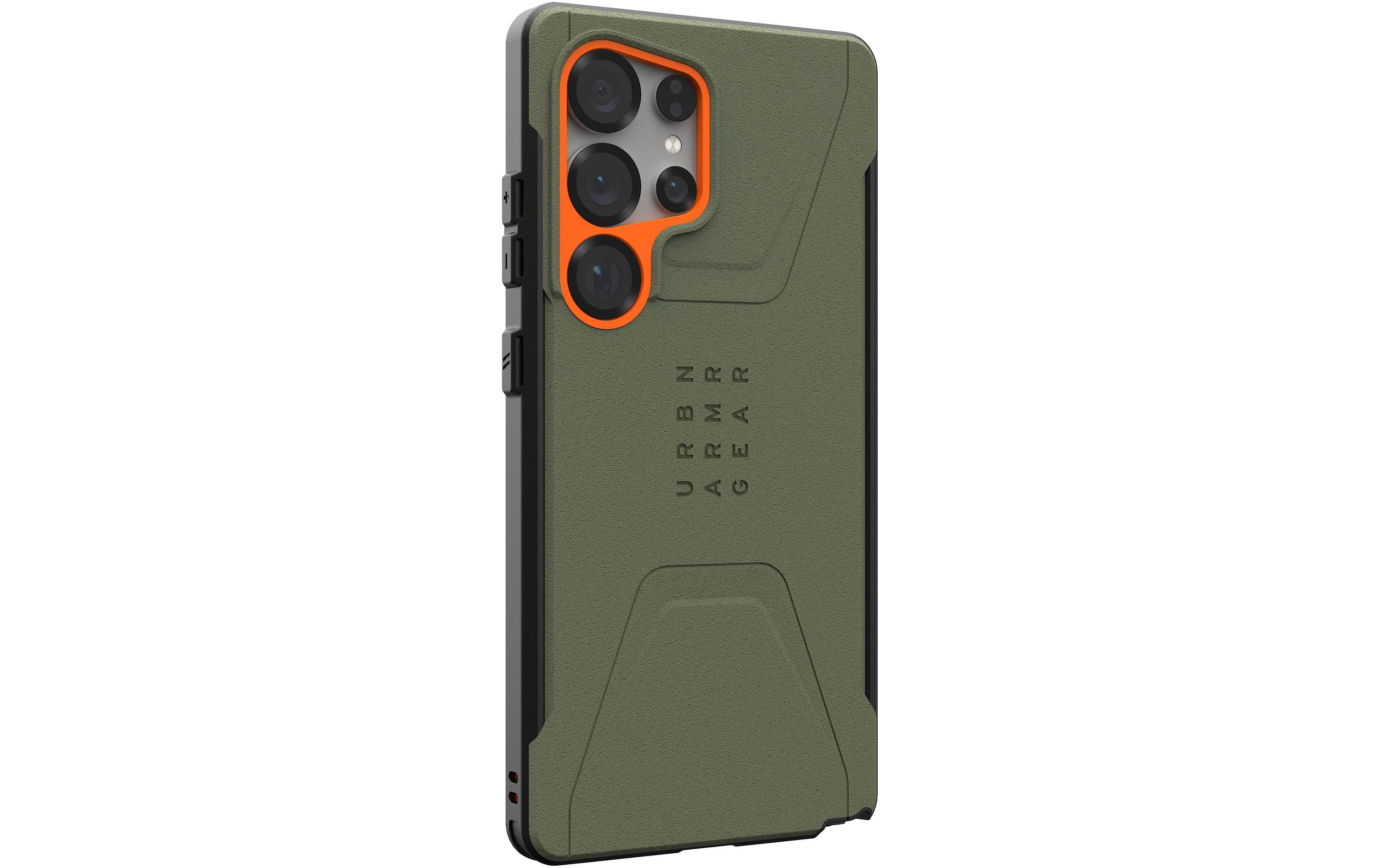 Back Cover Civilian Galaxy S25 Ultra Olive drab/orangeSchutzhülle für das Samsung Galaxy S25 Ultra