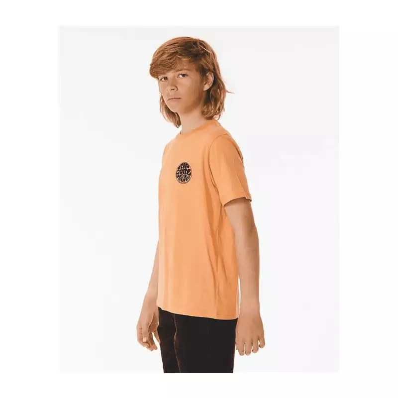 Teeshirt junior RIPCURL Wetsuit Icon Tee -Kids Peach Nectar
