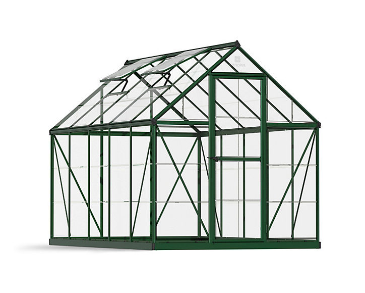 Serre en aluminium et polycarbonate Palram Canopia Harmony vert 6 x 10 m