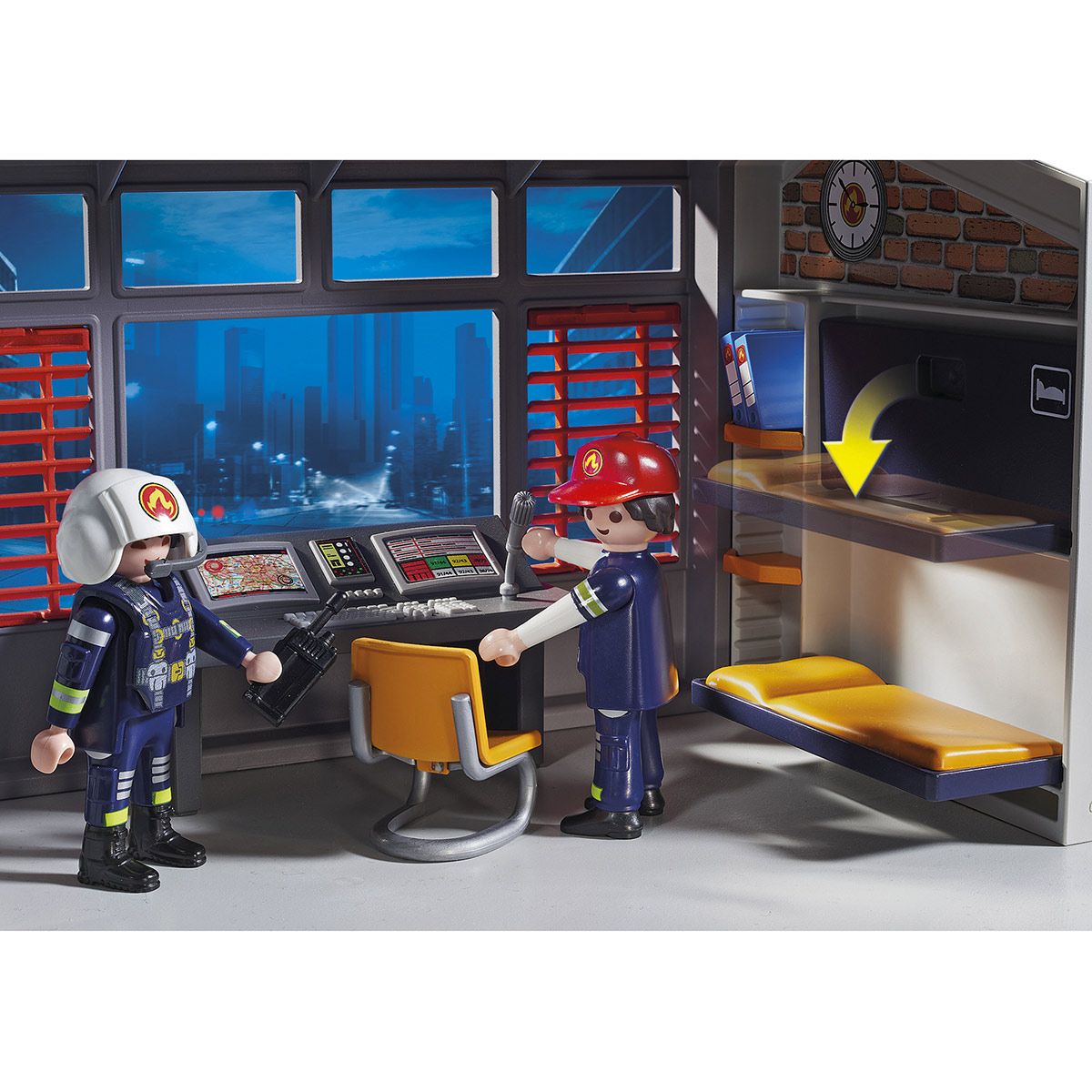 Caserne pompier et hélicoptère Playmobil City Action 9462