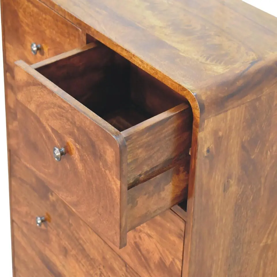 Artisan Furniture Massief Houten Gebogen Eiken Kist