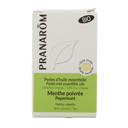 Pranarom Perles d'Huile Essentielle Menthe Poivrée Bio 100 mg