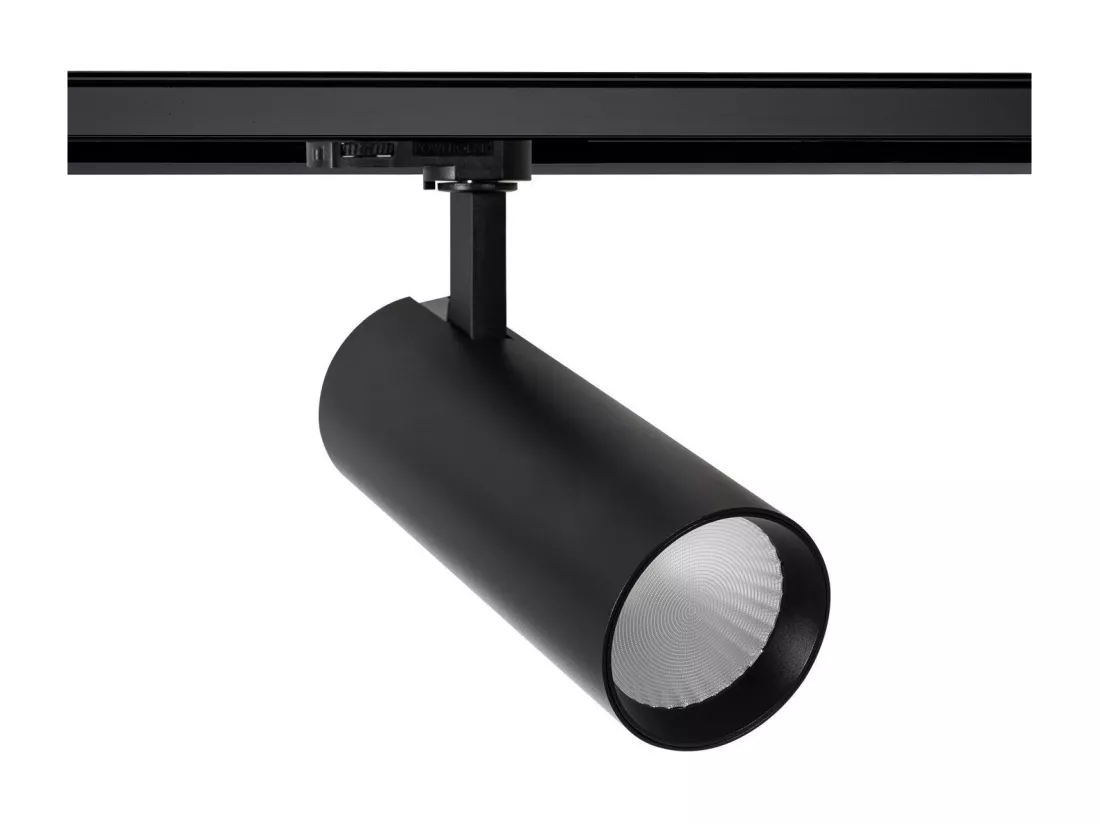Spot LED sur Rail Triphasé 30W Bertha LIFUD Noir 6000K Blanc froid