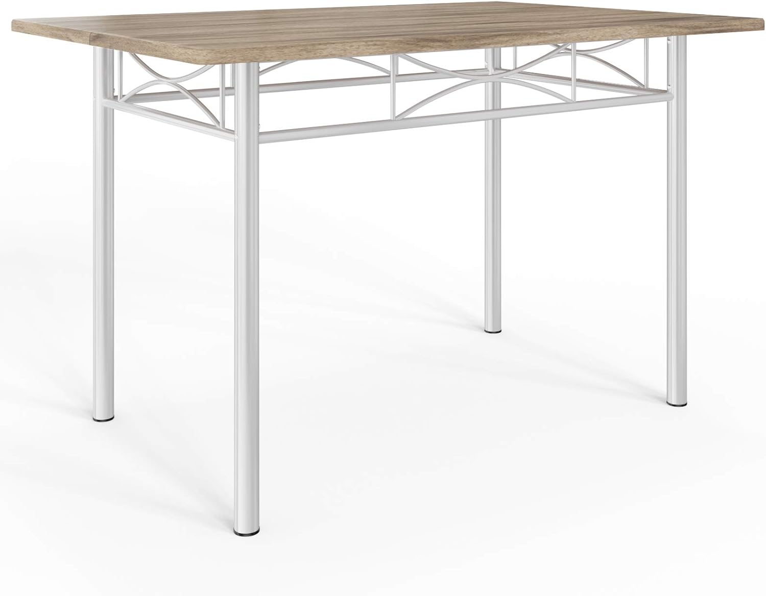 Casaria® Esstisch mit 4 Stühlen Holz 5-TLG Set Metall 110x70cm Industrial Esszimmer Küche Stühle Tisch Möbel Essgruppe Sitzgruppe Paul Eiche