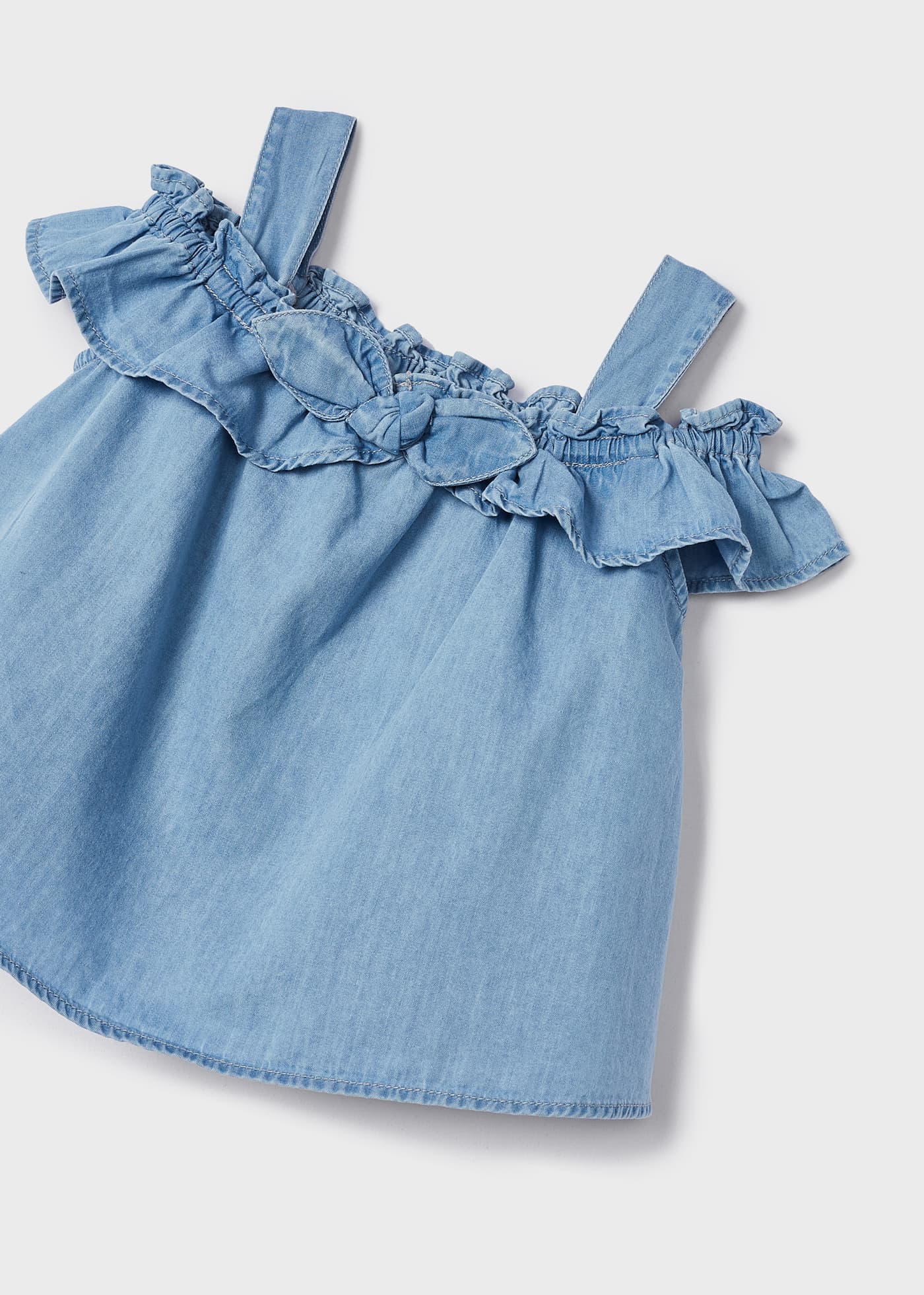 Blusa regata jeans para meninas