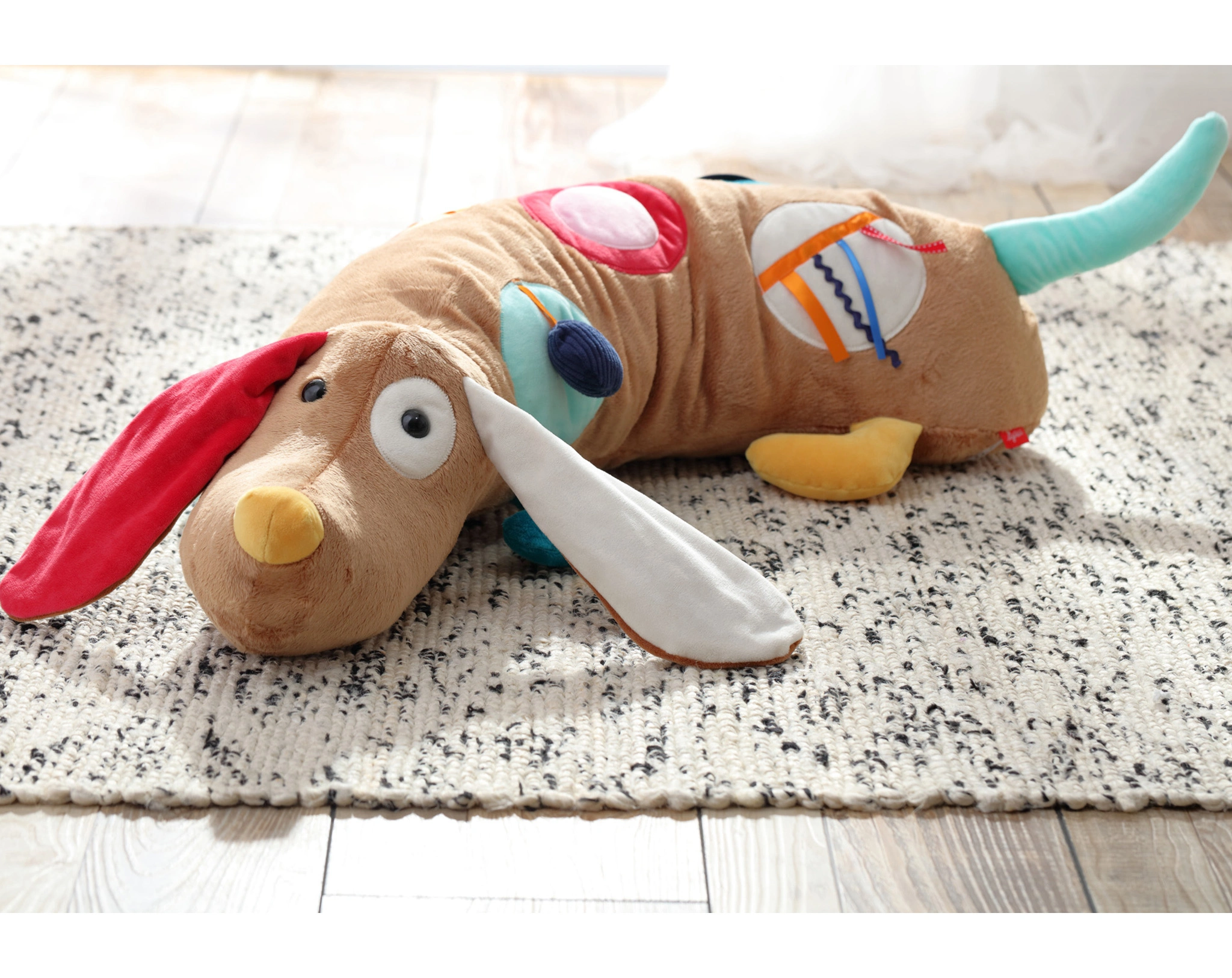 Activity-Spielkissen PLAYQ - HUND XXL (80cm) in bunt