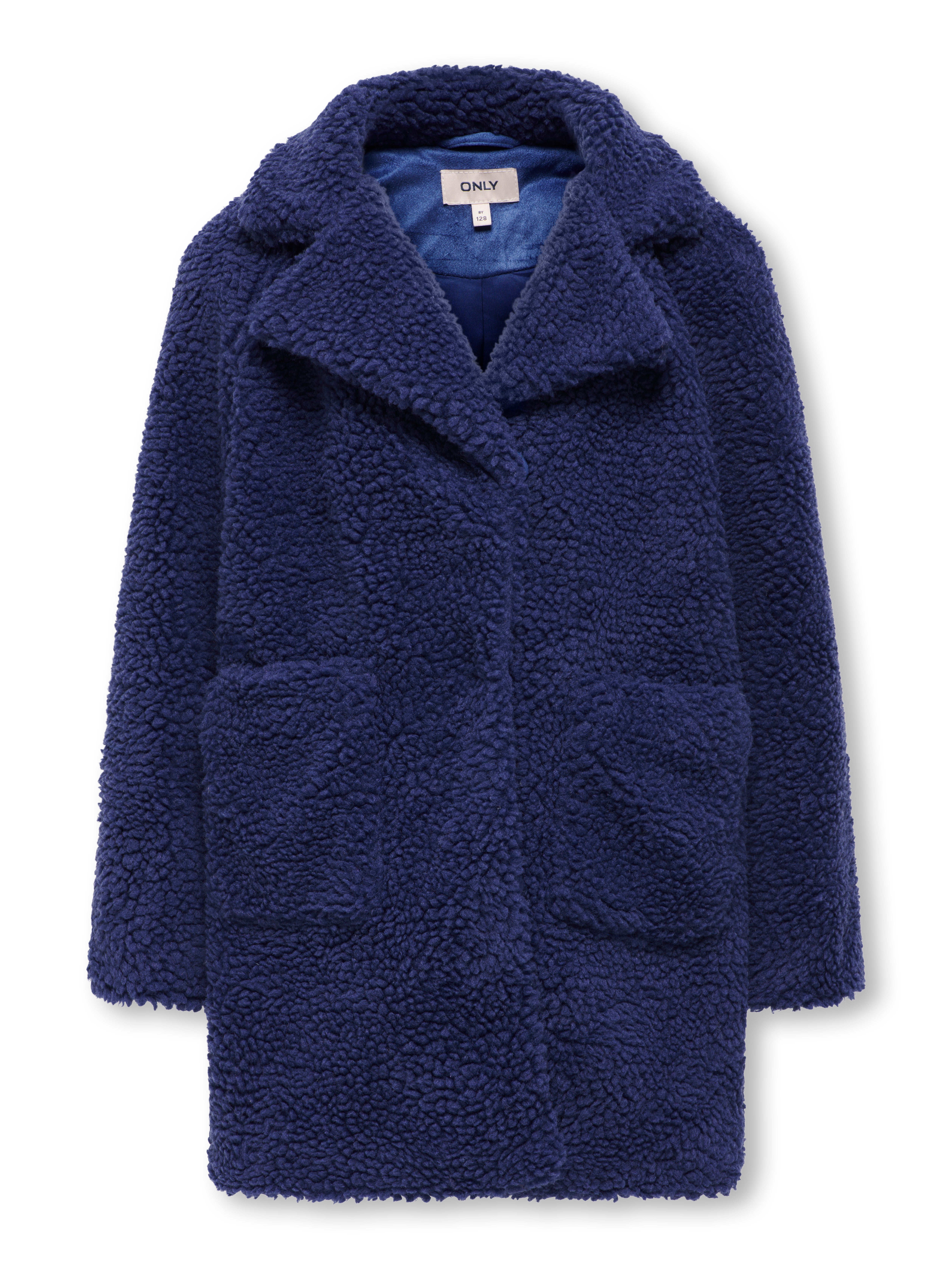 KOGNEWAURELIA Teddyfell Mantel Navy Blue