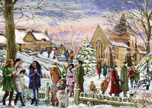 Falcon De Luxe - Kerstpuzzel - 1000 Stukjes - Karton - 68 x 49 cm