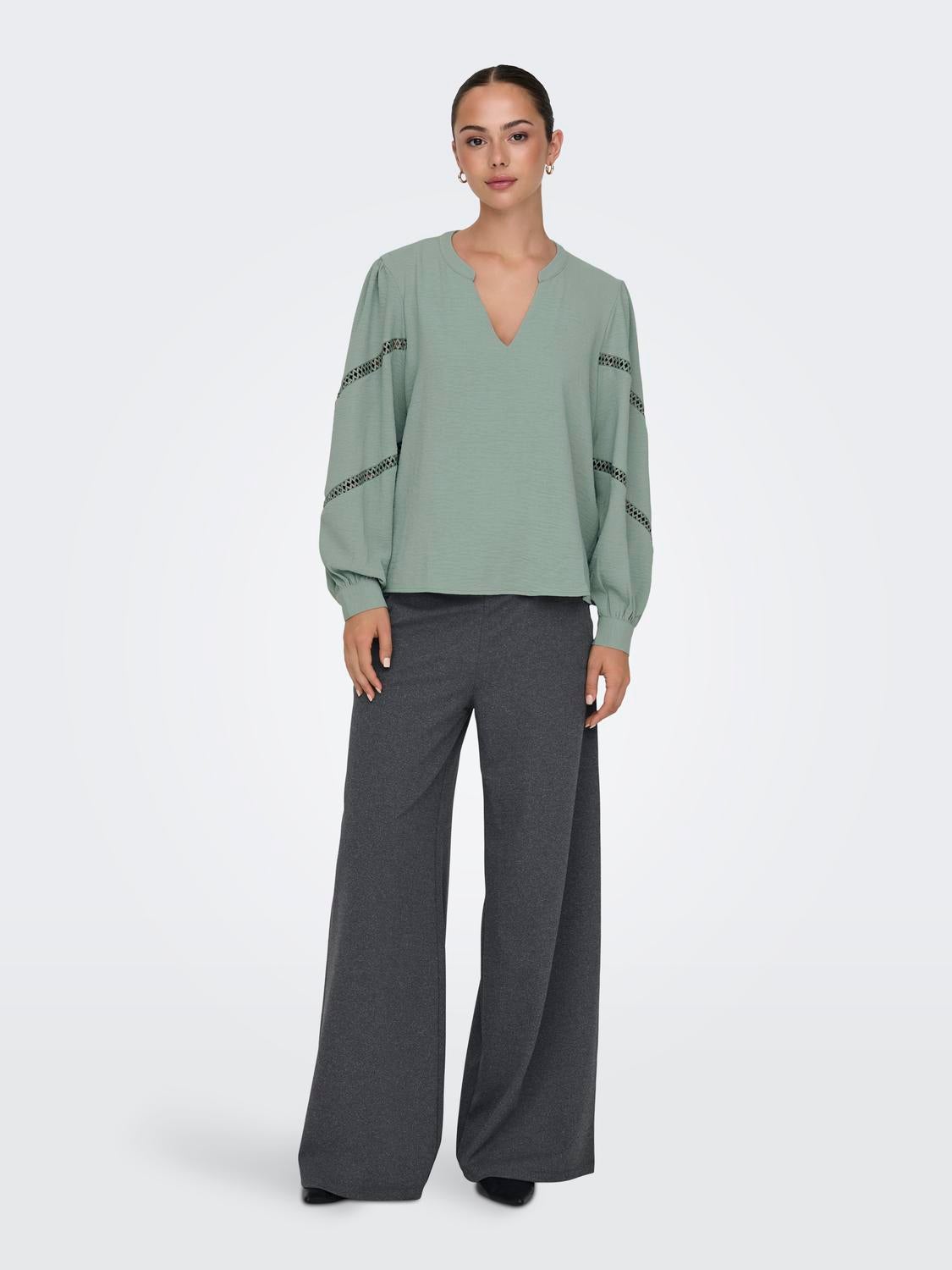 JDYLION Top Iceberg Green