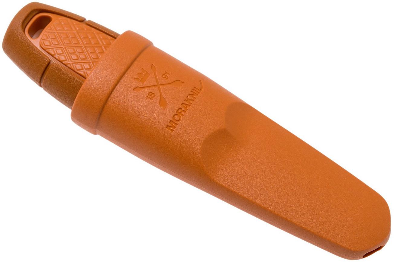 Mora Eldris Burnt Orange 13502 nekmes met luxe schede en firesteel