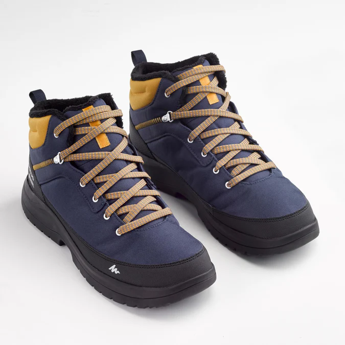 Decathlon Quechua - Botas de caminhada Quechua masculinas, quentes e impermeáveis - SH100 Cano médio