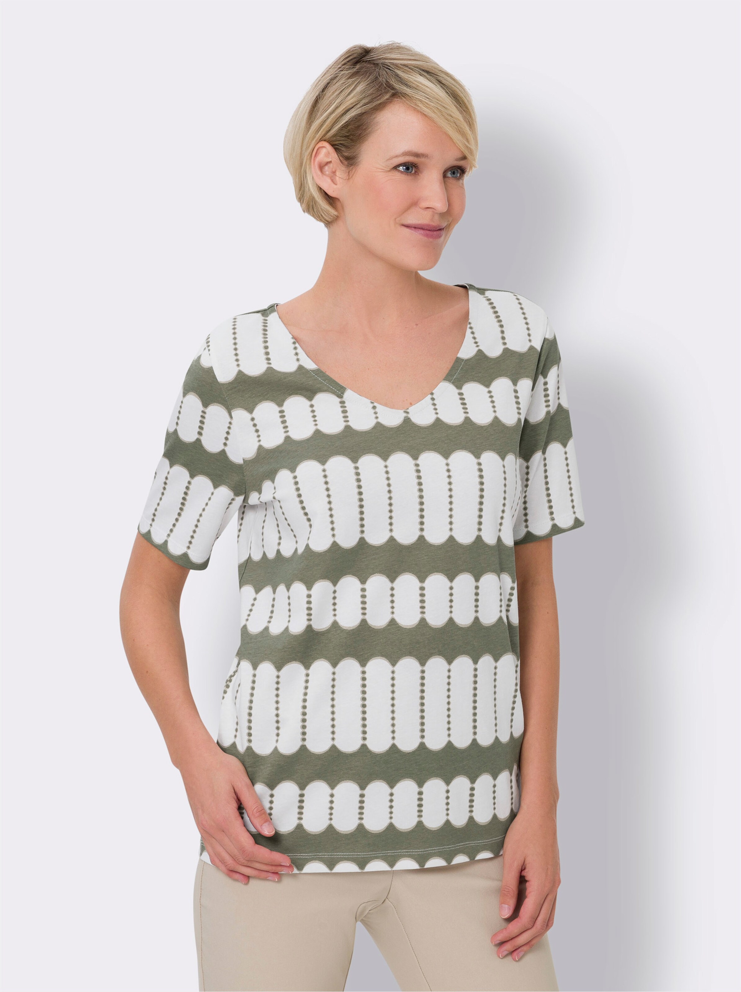 Kurzarmshirt aus reiner Baumwolle