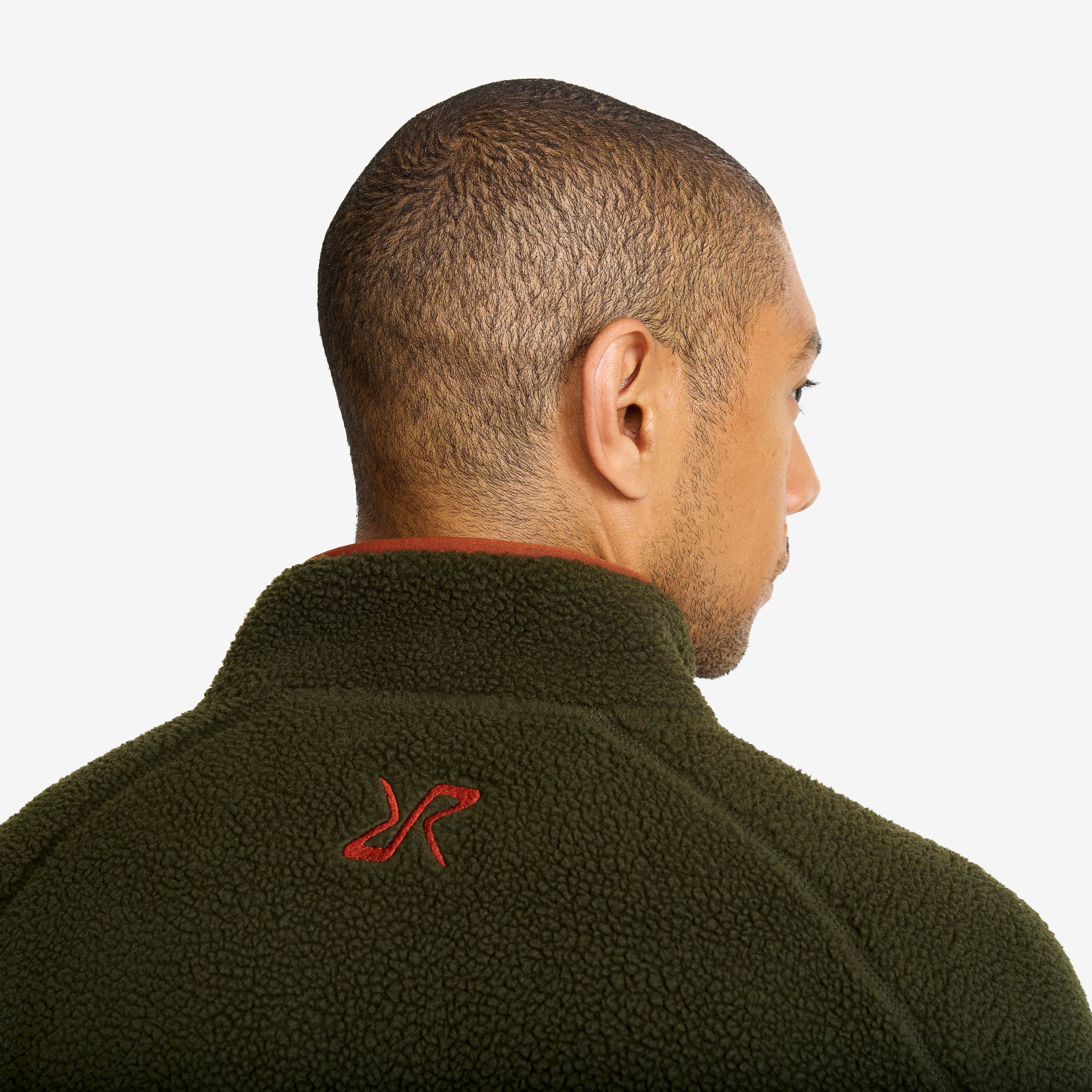 Canyon Full-zip Pile Fleece Herre Forest Night/Rusty Orange