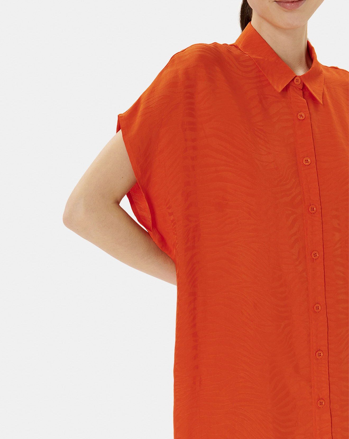 Zapa Robe Ratela motifs ton sur ton orange