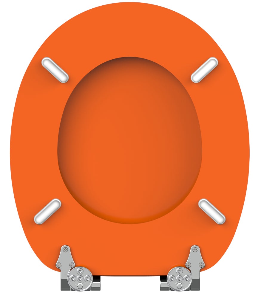 Toiletzitting met softclose-mechanisme, oranje
