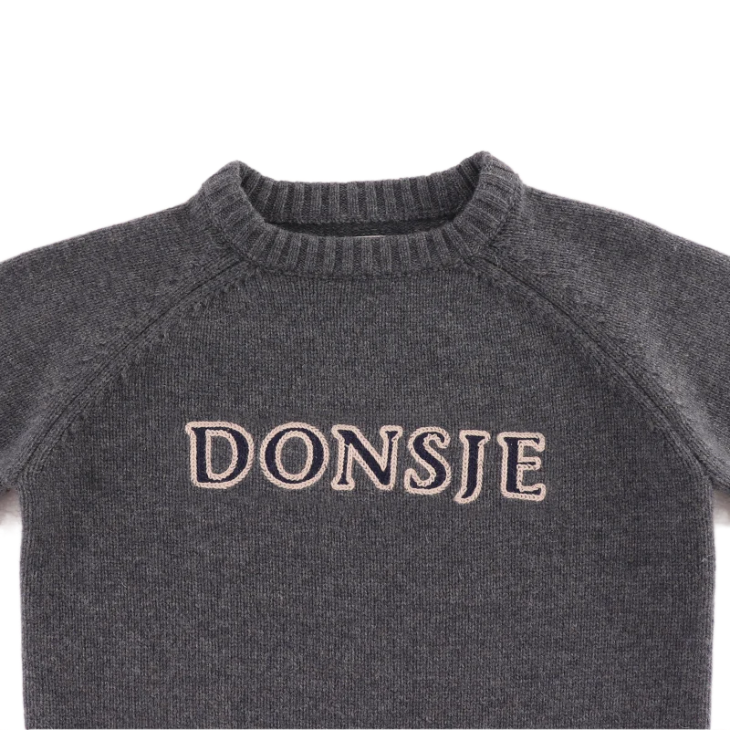 Fionn Merino Wool Sweater | Cloudy Grey Melange