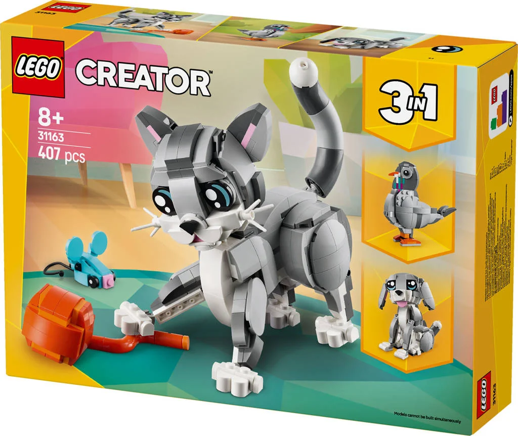 Geslaagd.3in1 Speelse kat dierenspeelset 31163