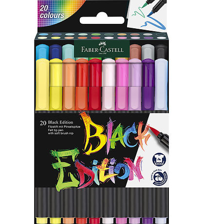 Faber-Castell Tuscher - Blåck Edition - 20 Stk