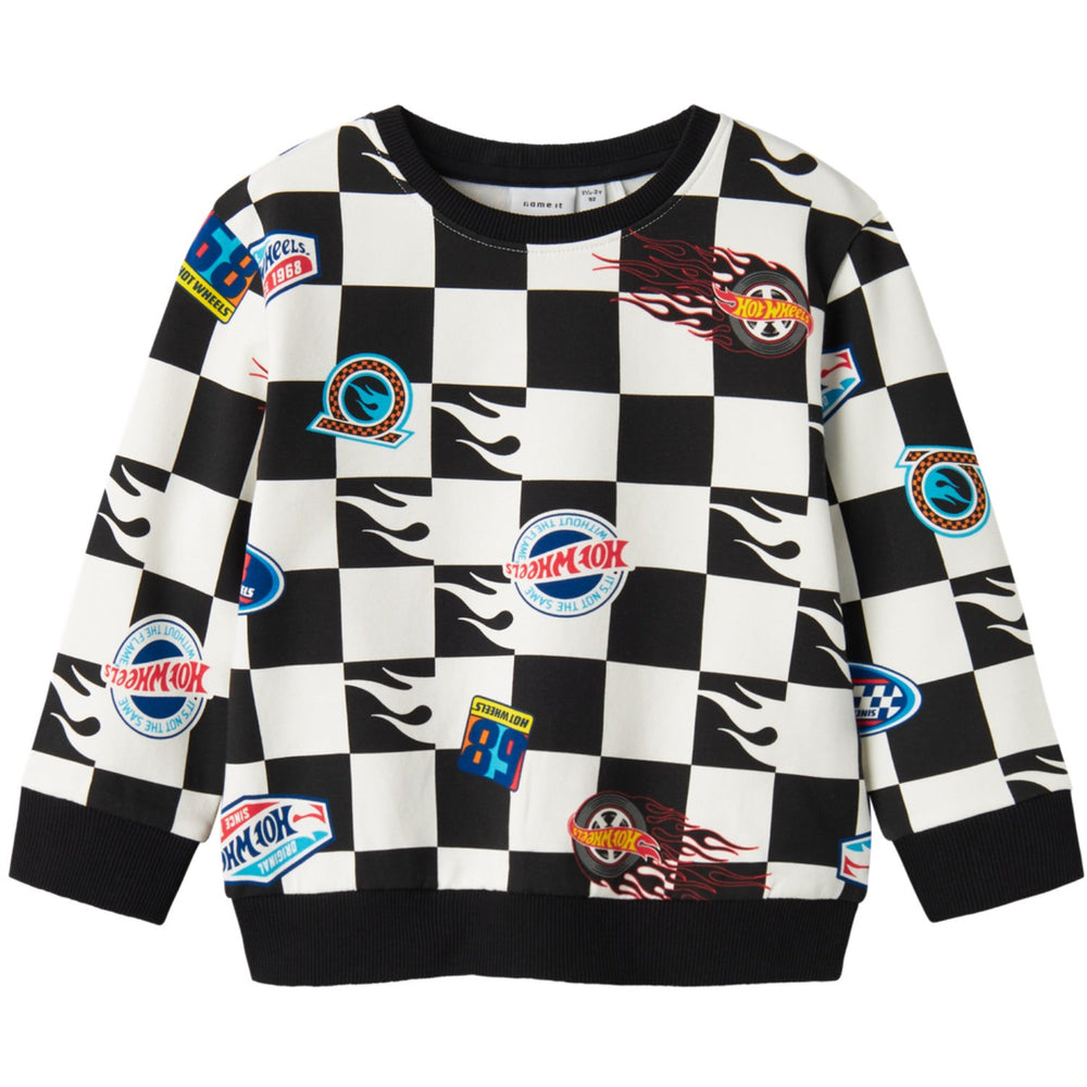 Køb Name It Black Drewy Hot Wheels Regular Sweatshirt