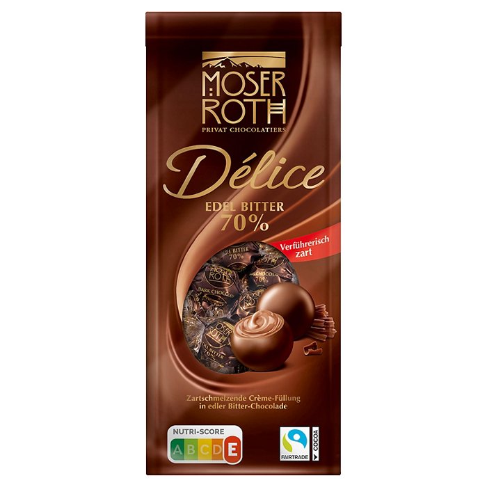 MOSER ROTH Delice Pralinen 140 g, Zartbitter
