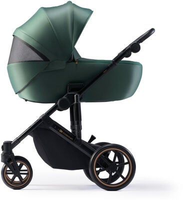 Kinderkraft PRIME 2 3-in-1 Duovogn Travelsystem inkl. Mink Pro, Dark Green