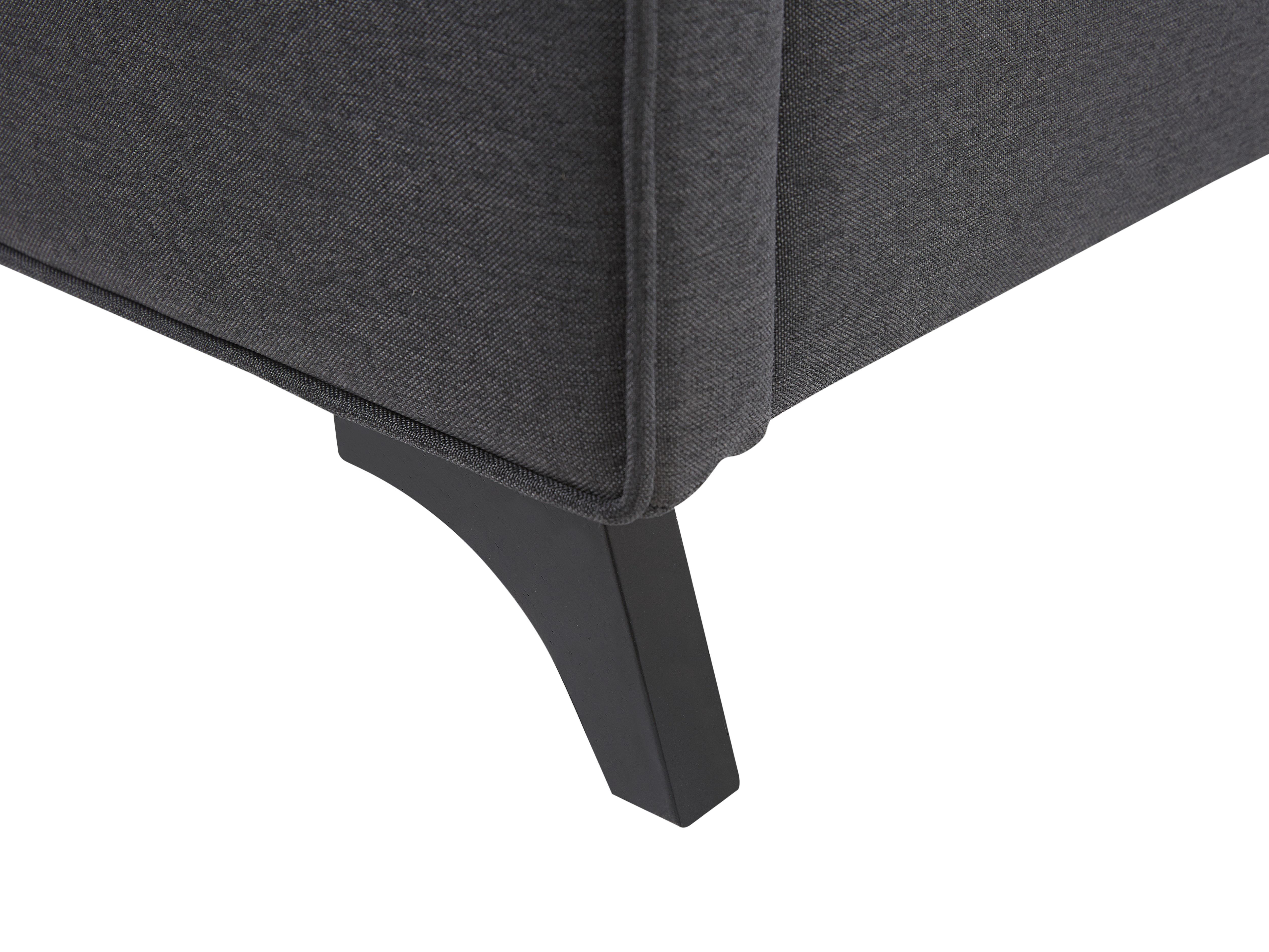 Bed Stof AMBASSADOR 160 x 200 cm Donkergrijs