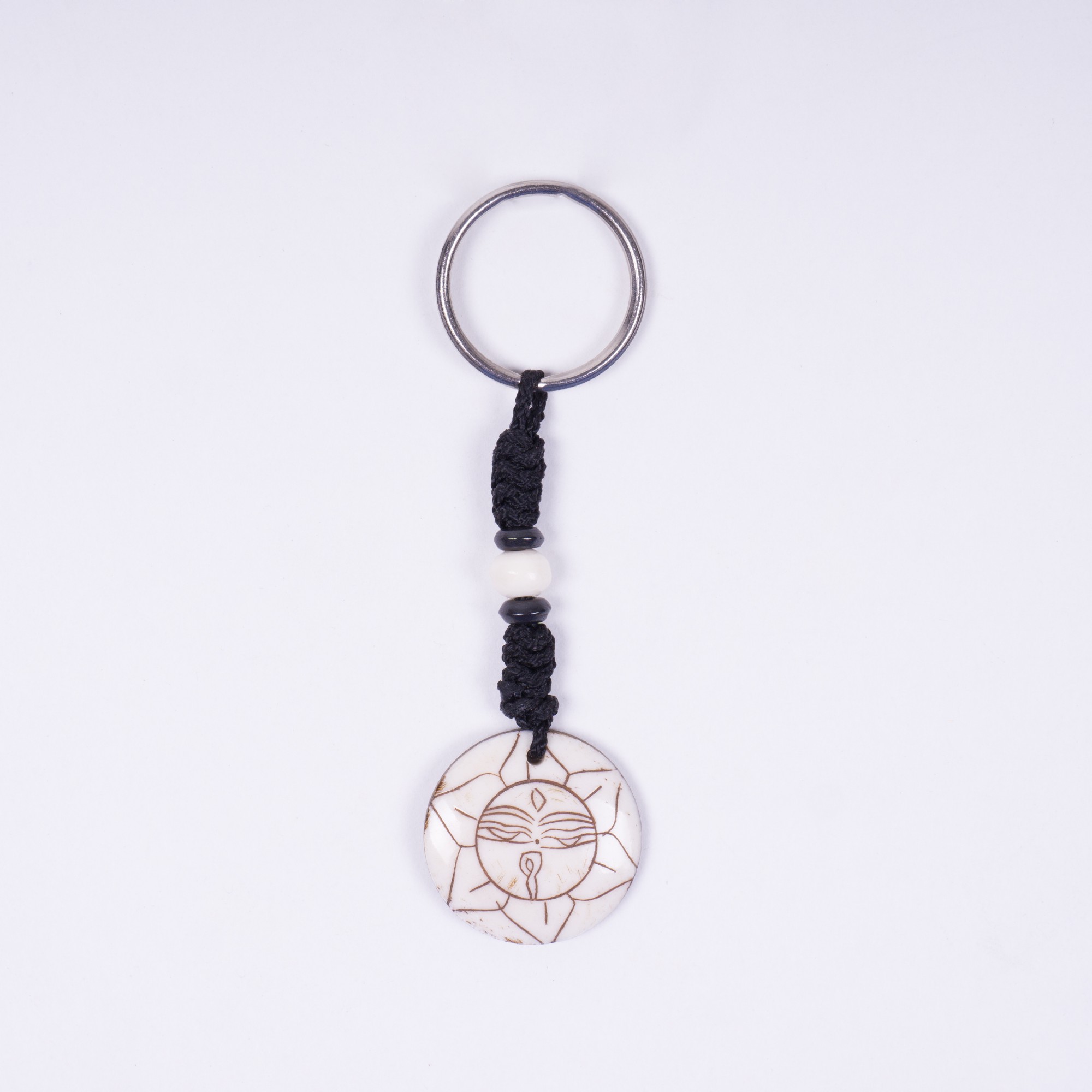 Schlüsselanhänger aus Büffelknochen, 12 verschiedene Motive, T 7 cm, B 3 cm günstig bestellen