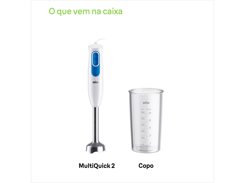 VARINHA MÁGICA BRAUN MULTIQUICK 2 MQ20.001MWH (600 W - BRANCO)