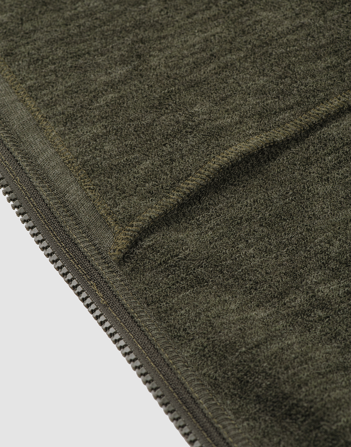 Vest met capuchon van merinowollen terry voor dames