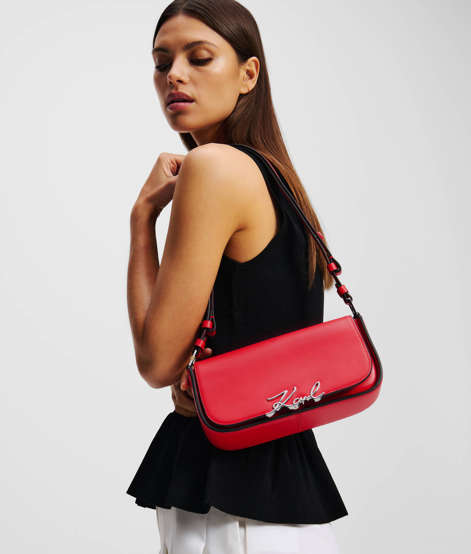 SAC BANDOULIÈRE DEUX EN UN K/SIGNATURE - Hibiscus