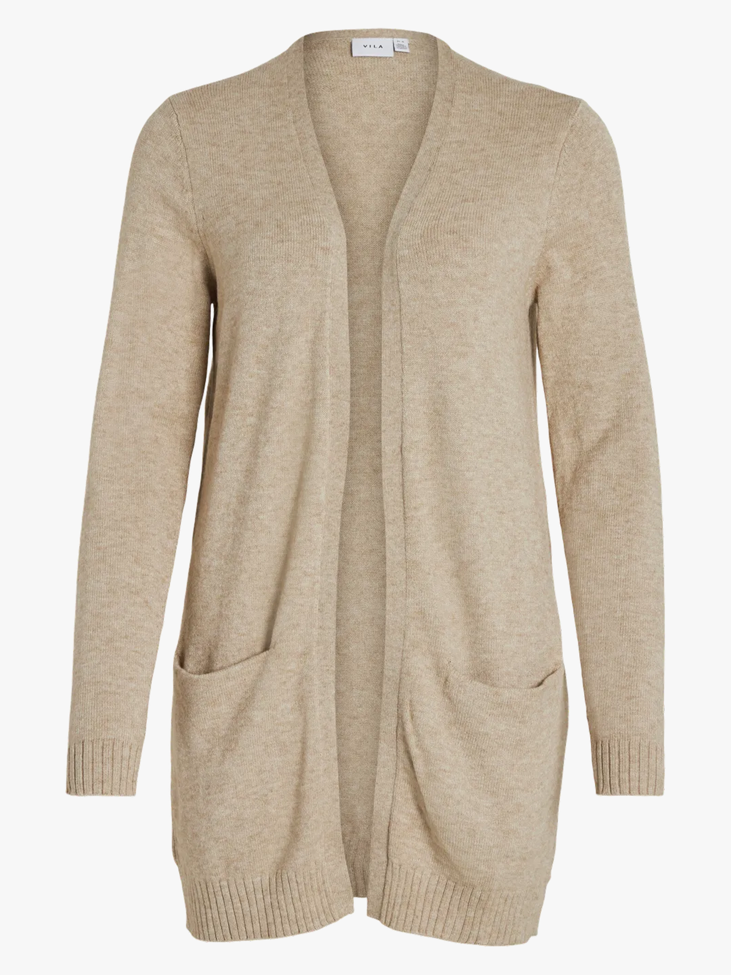 Viril Open Long Sleeve Knit Cardigan
