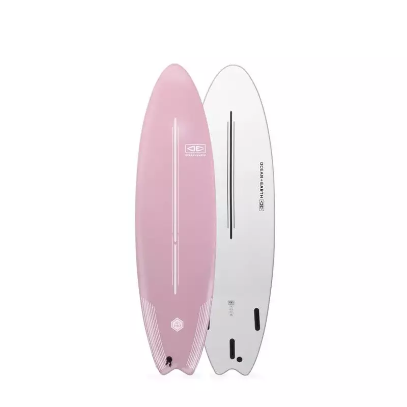 Planche de surf mousse EZI Rider Softboard 60L Pink 7´0