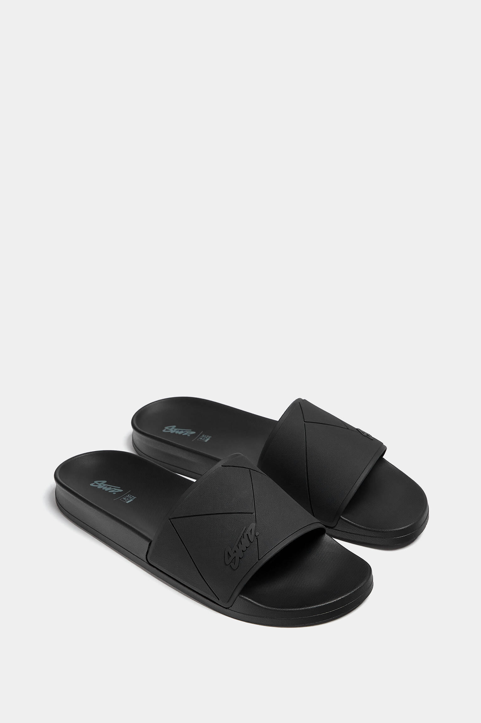 Chinelo de dedo STWD emborrachado - Preto
