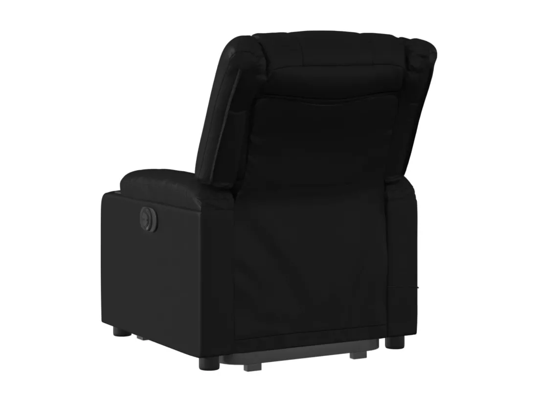 Fauteuil inclinable massant électrique noir similicuir