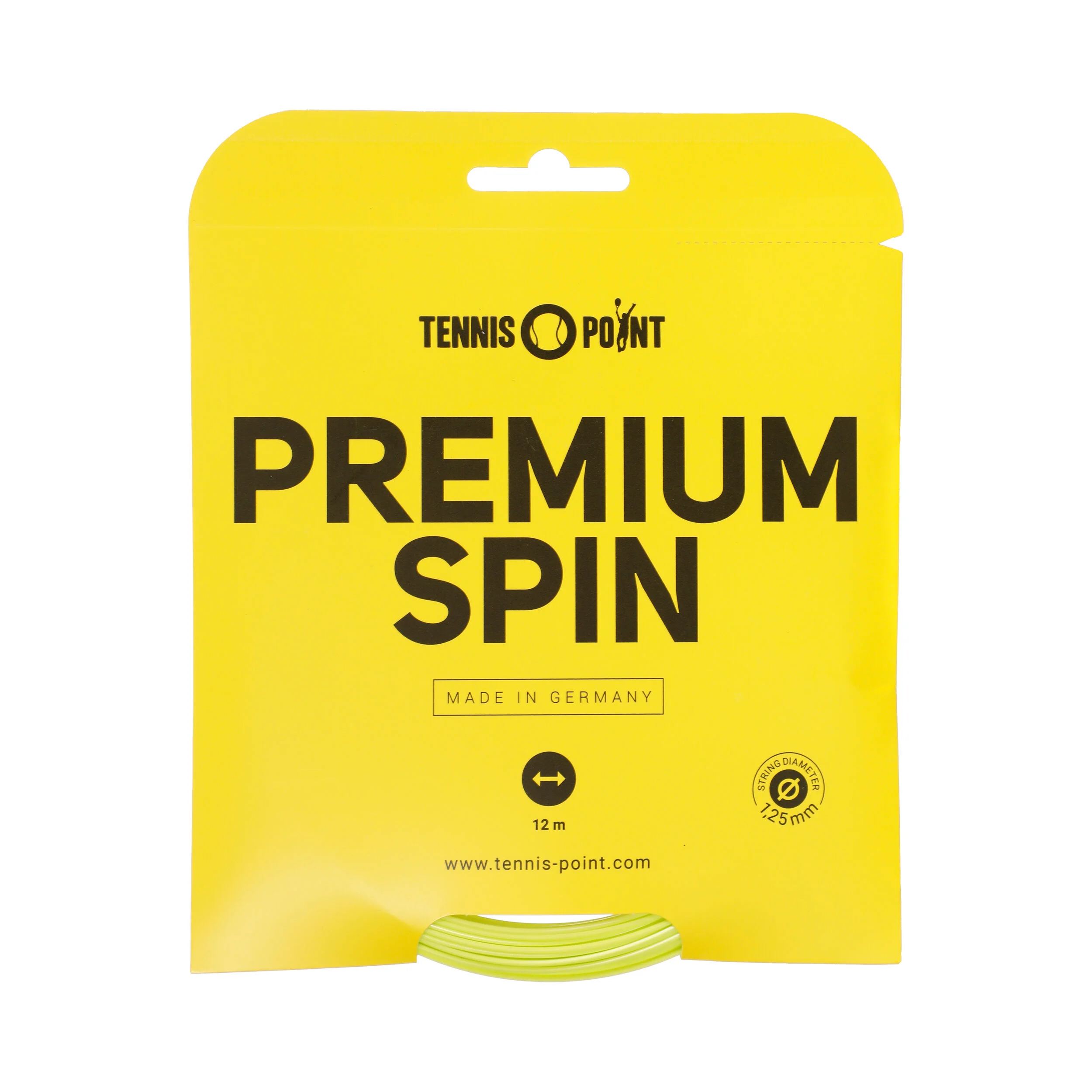 Tennis-Point Premium Spin Cordage En Garniture 12m - Jaune Lemon