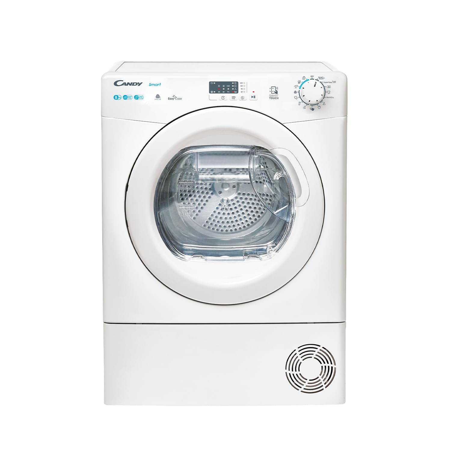 CANDY - Sèche-Linge Pompe à Chaleur - Capacité de Chargement 8 Kg - Classe Énergétique E - Connectivité NFC, Départ Différé, Bac à Eau Easy Case - Bla
