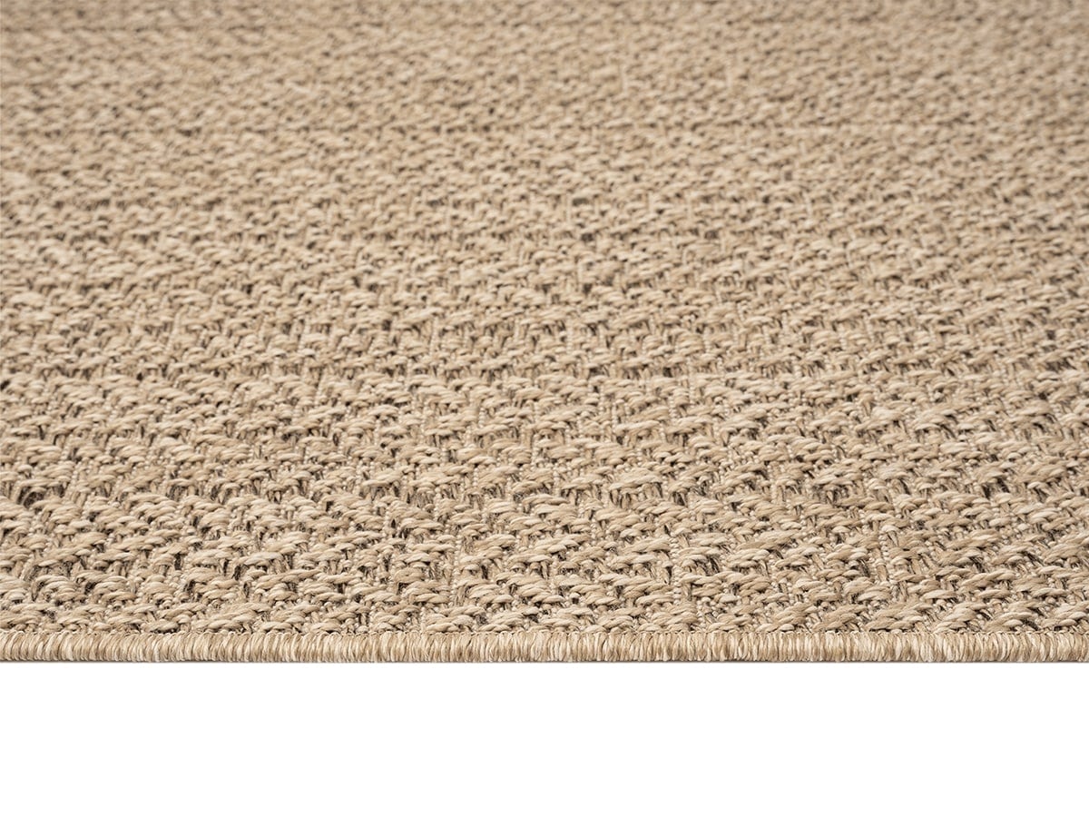 the carpet Outdoorteppich »Kansas« rechteckig 1 mm Höhe moderner robuster In und Outdoor Teppich Jute Look
