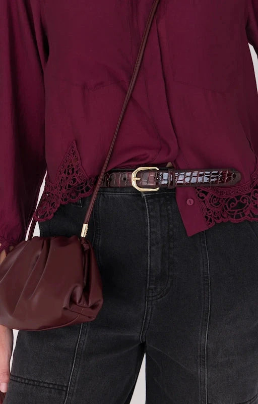 Legend Dames Riem 25230 Bordeaux Rood