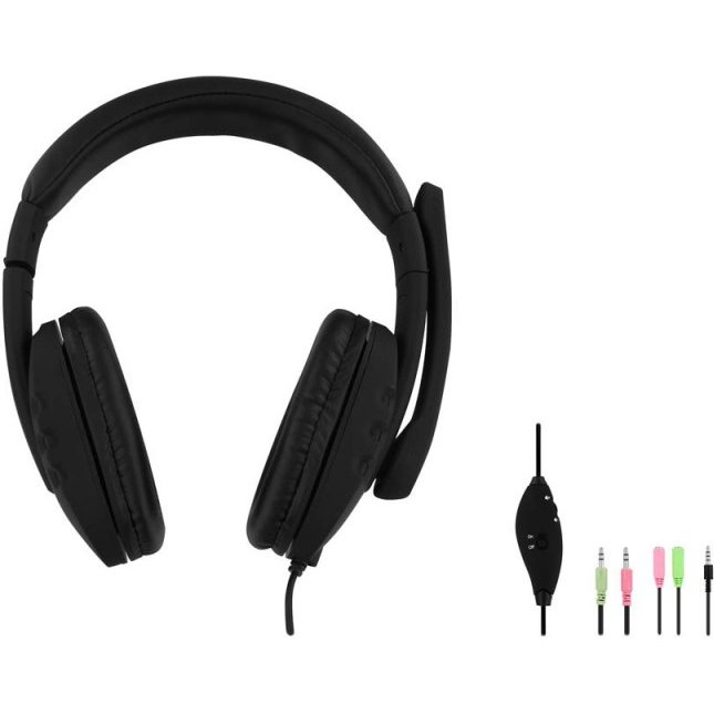 Micro casque tnb multimedia hs-300 avec prise de 3,5mm et adaptateur note book