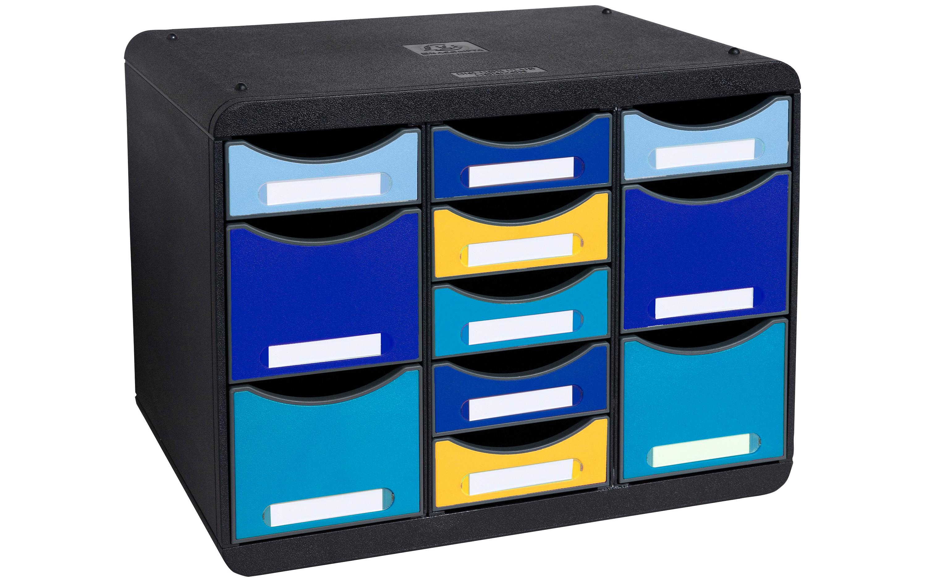 Schubladenbox Bee Blue Store Box MultiSchubladenelement mit 11 offenen Schubladen