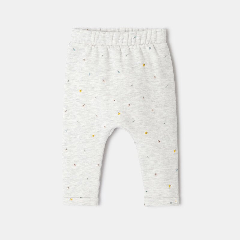 Pantalon en molleton imprimé blanc naissance Absorba Blanc