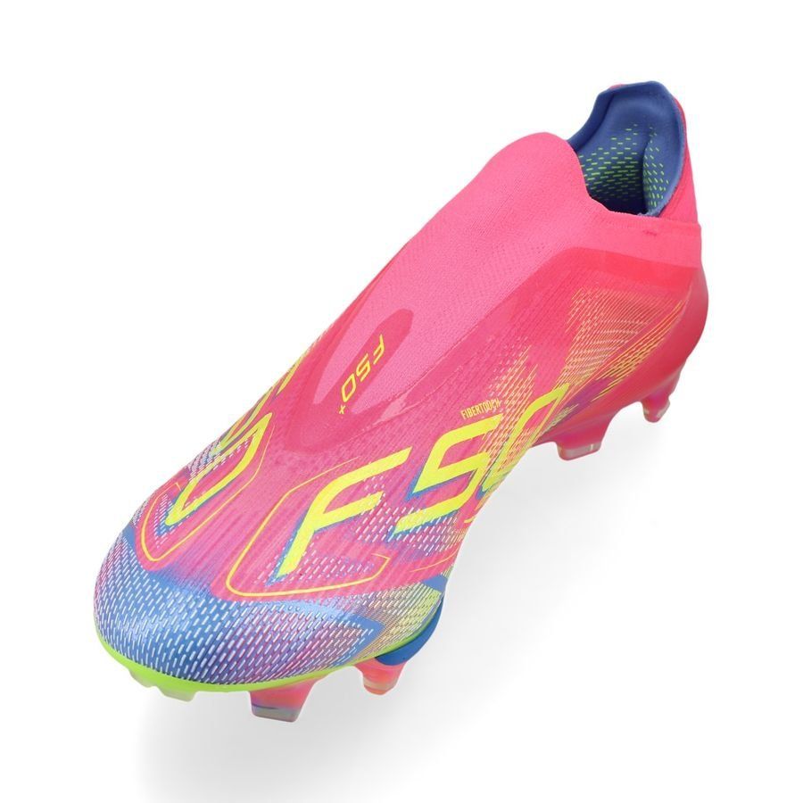 adidas F50   Laceless FG Mystic Victory - Lucid Pink/Lucid Lemon/Blue Fusion
