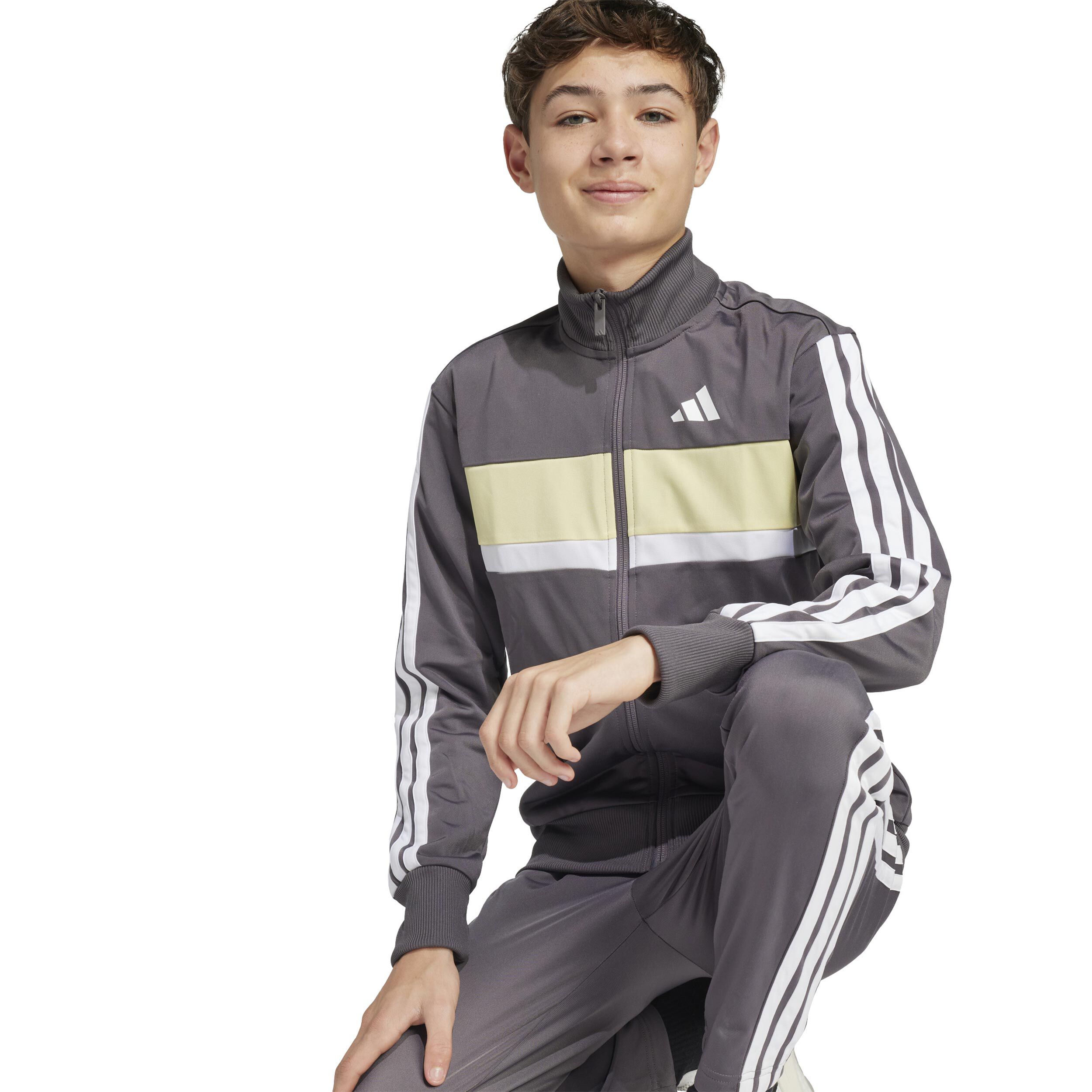 adidas 3Stripes Essentials Tiberio Survêtement Enfants - Gris Foncé, Multicouleur