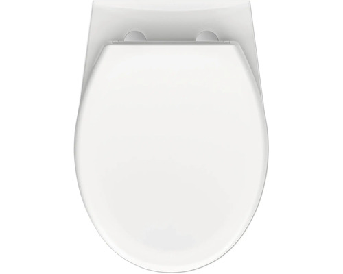 form&style Obira wandclosetset, diepspoel, open rand, glanzend wit met toiletzitting