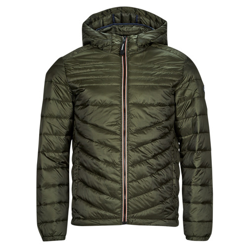 Jack & Jones - JJEHERO PUFFER HOOD - Kaki