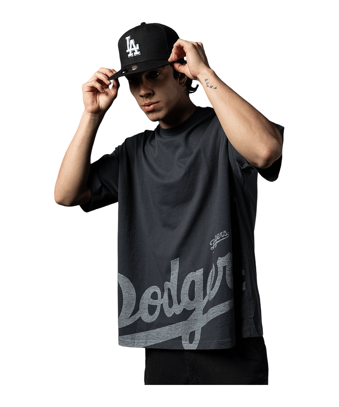 New Era MLB LA. Dodgers Oversized T-Shirt Schwarz