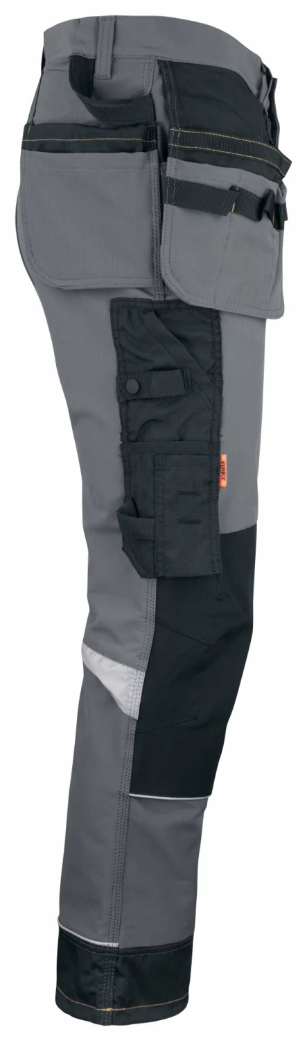 Jobman 2191 Werkbroek Stretch - Maat 44 - Grijs/Zwart