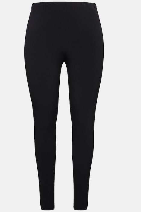 Leggings, High Waist, schmales Bein, Elastikbund
